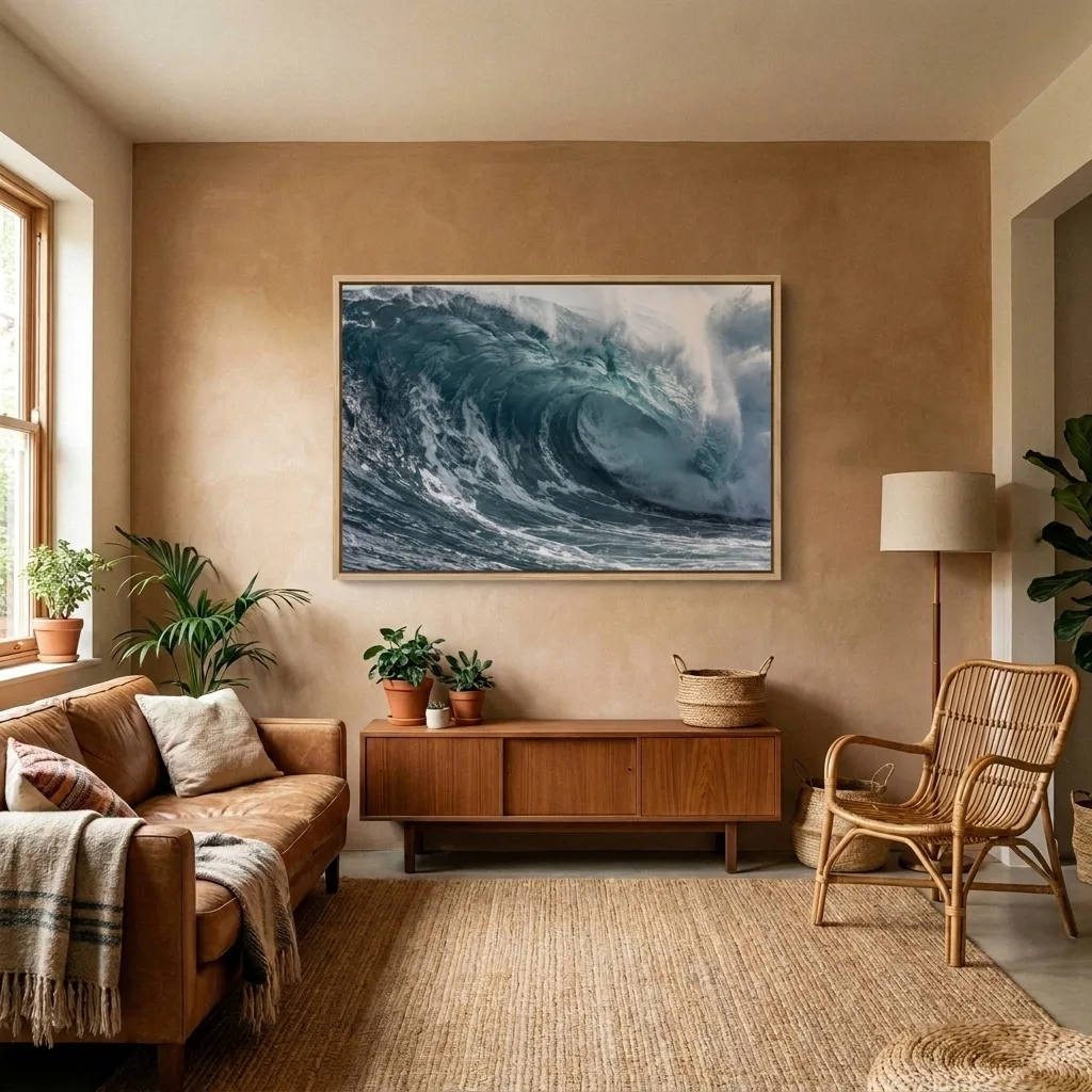 Silberne Welle — im Interieur