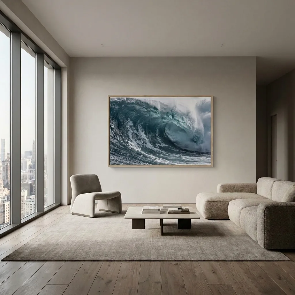 Silberne Welle — im Interieur