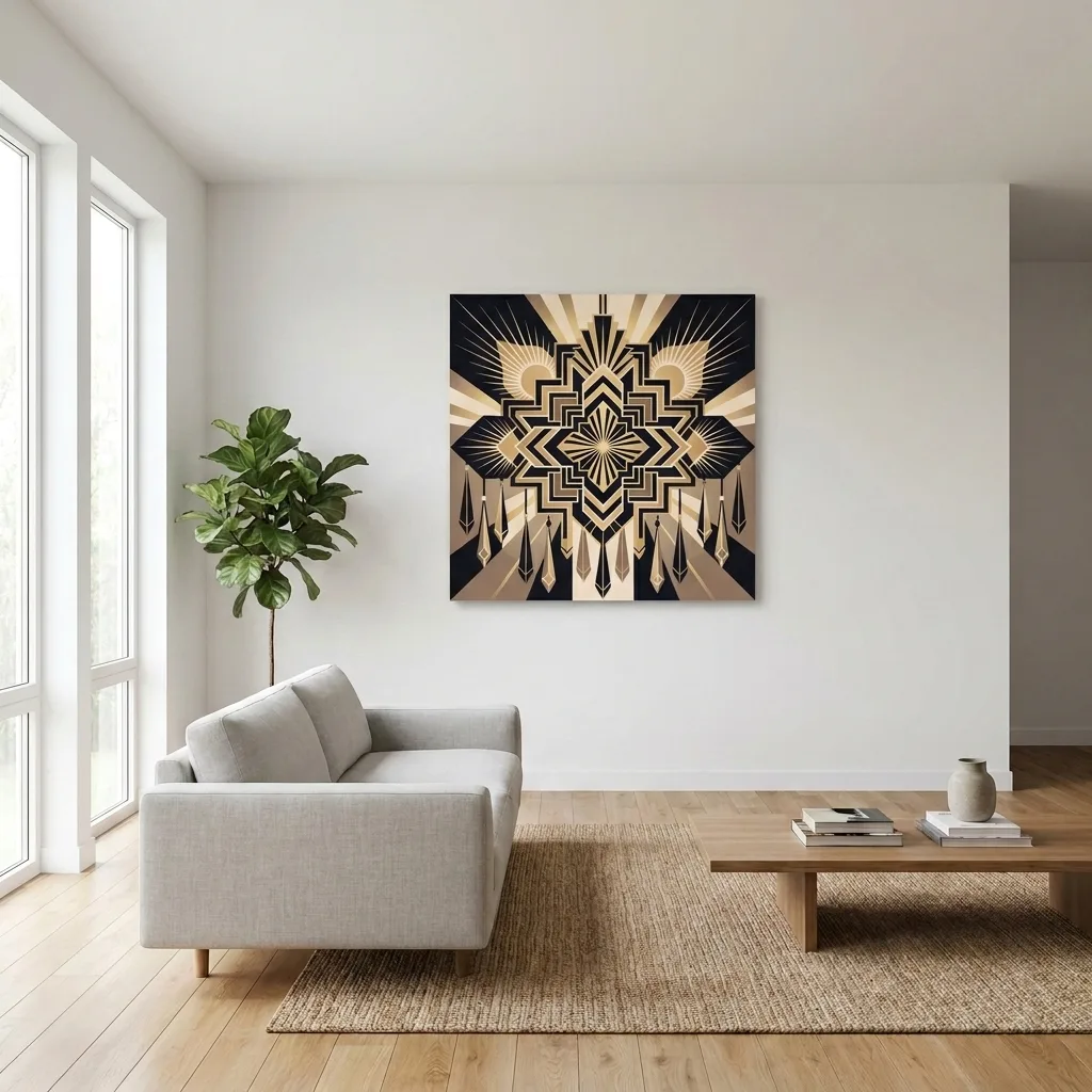 Geometryczny Ornament — we wnętrzu