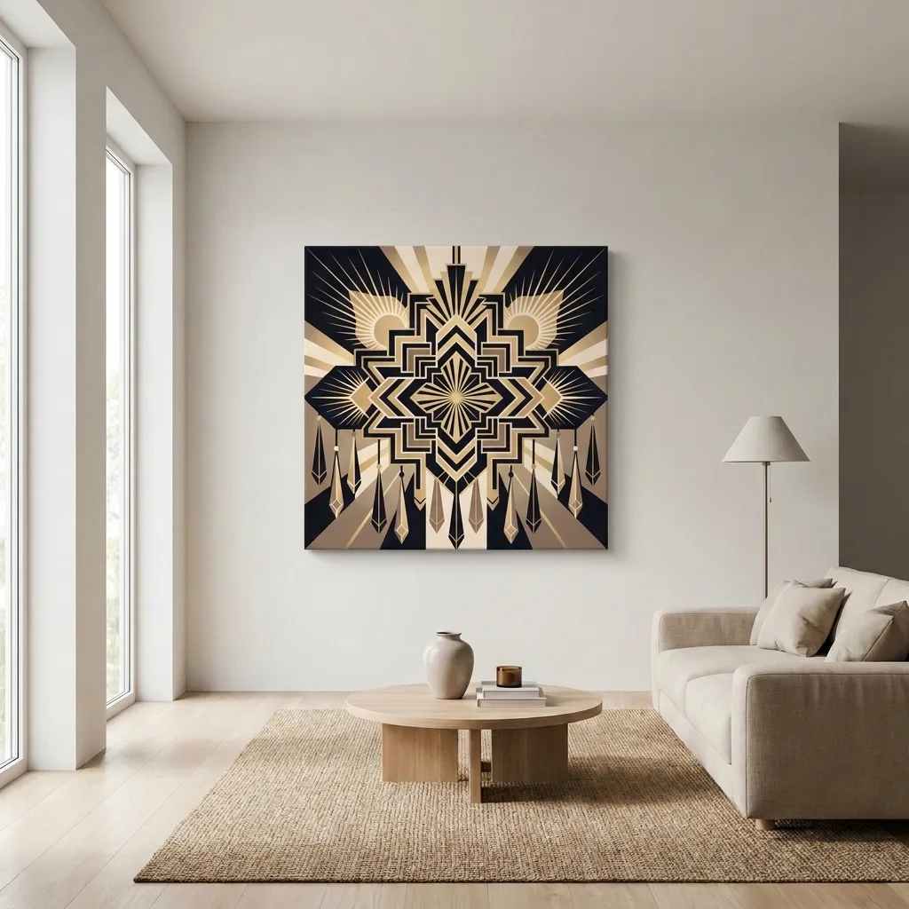 Geometryczny Ornament — we wnętrzu