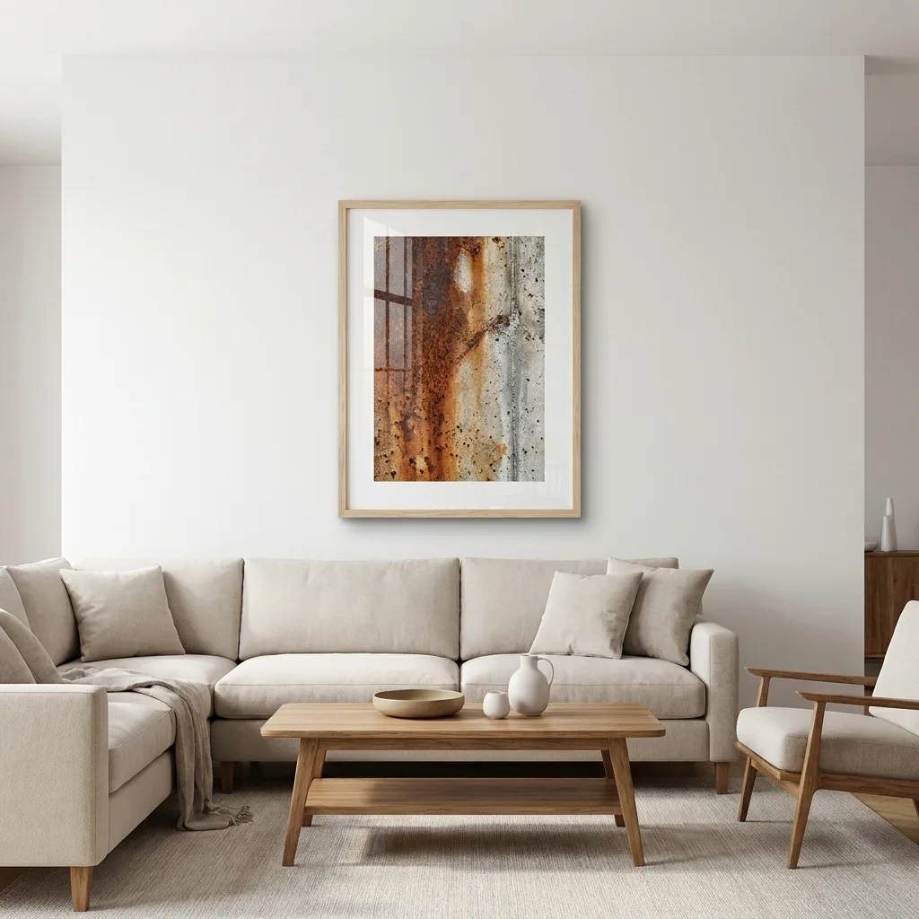 Industrial patina — in a room