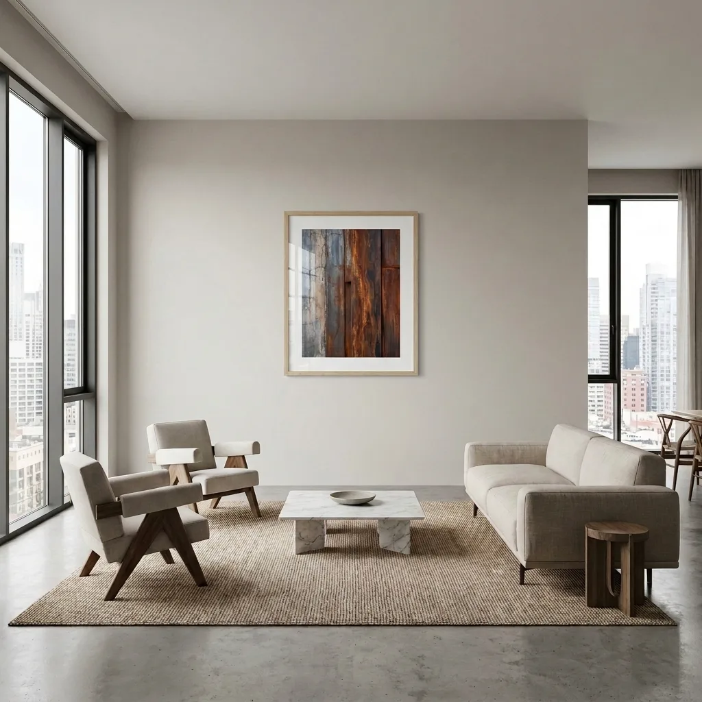 Industrial patina — in a room
