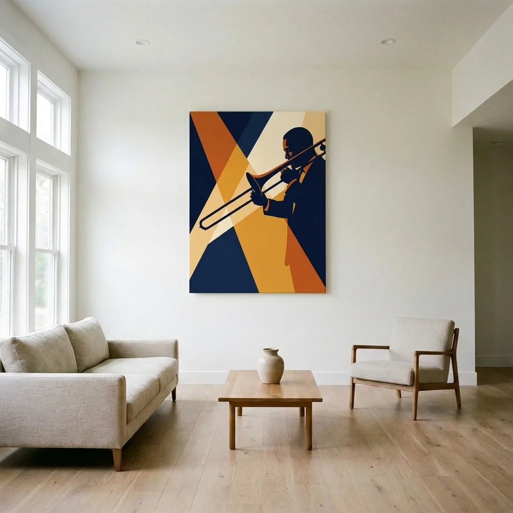 Golden Trombone — in a room