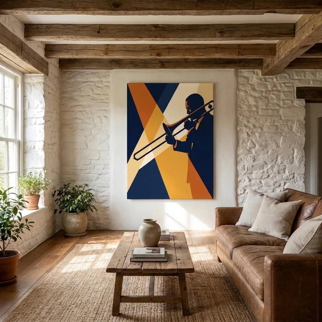 Golden Trombone — in a room