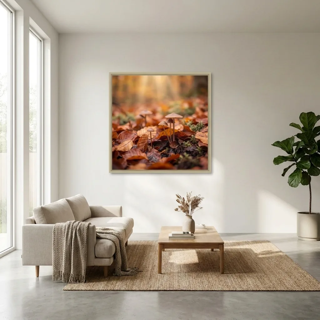 Autumn Forest Floor — in a room