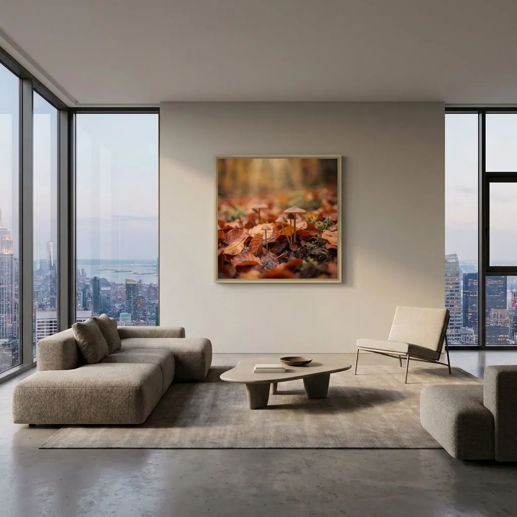 Autumn Forest Floor — in a room