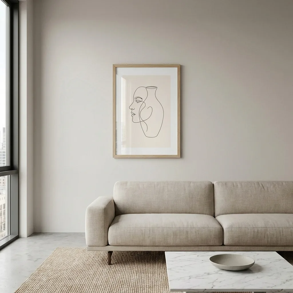 Zarte Linien — im Interieur