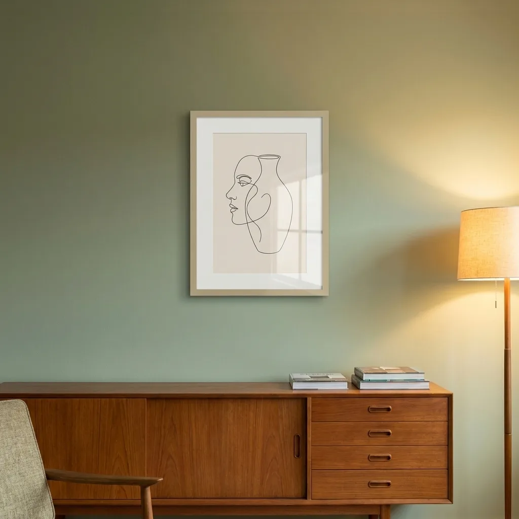 Zarte Linien — im Interieur