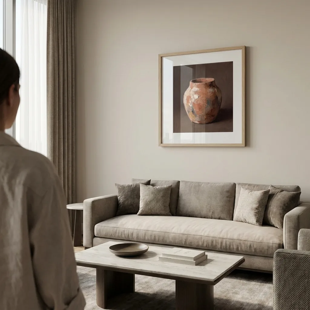 Tonvase — im Interieur