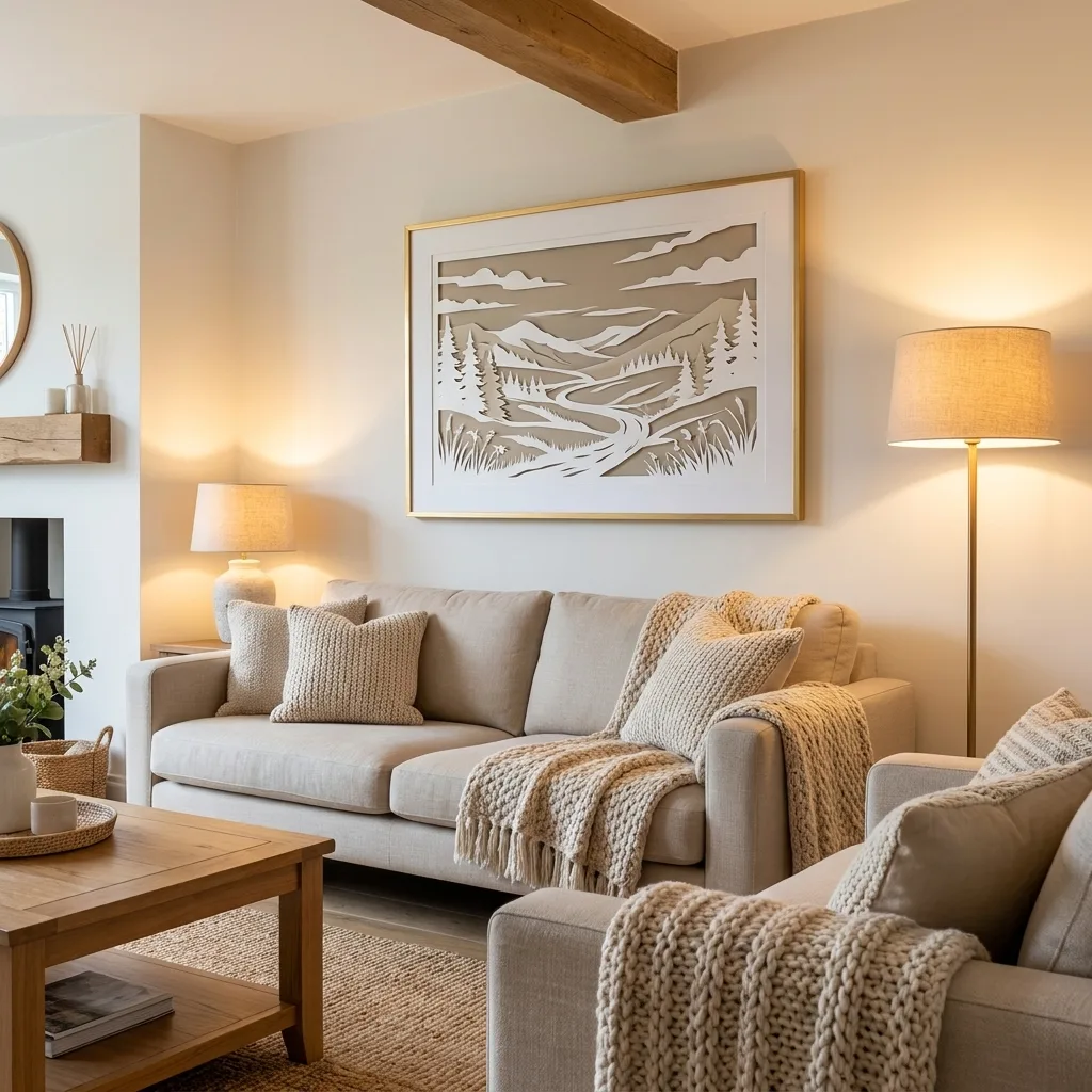 Salbeigrüne Dämmerung — im Interieur