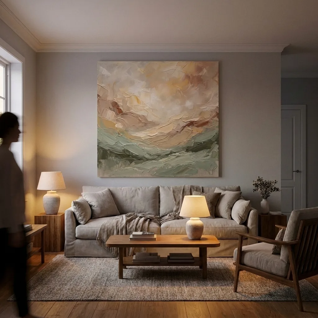 Salbei und Beige — im Interieur