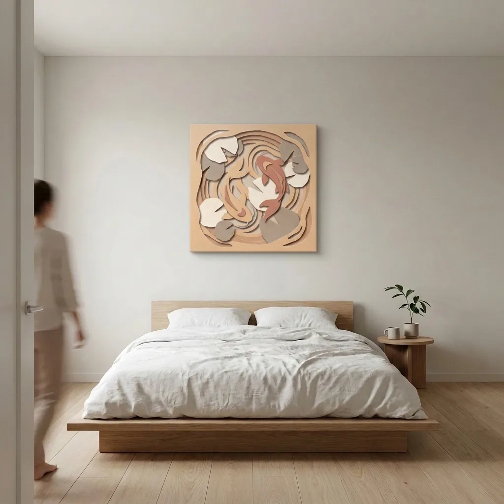 Sanfte Koi — im Interieur
