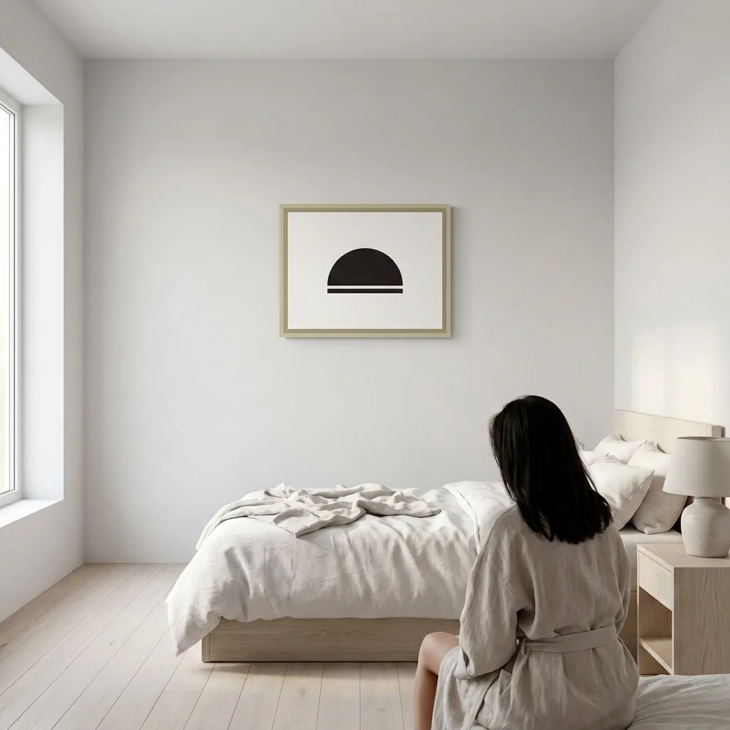 Minimalistische Morgendämmerung — im Interieur