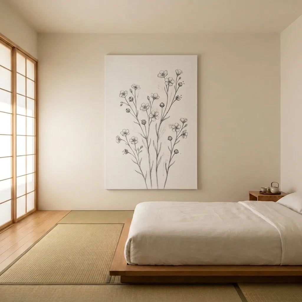 Wild flax — in a room