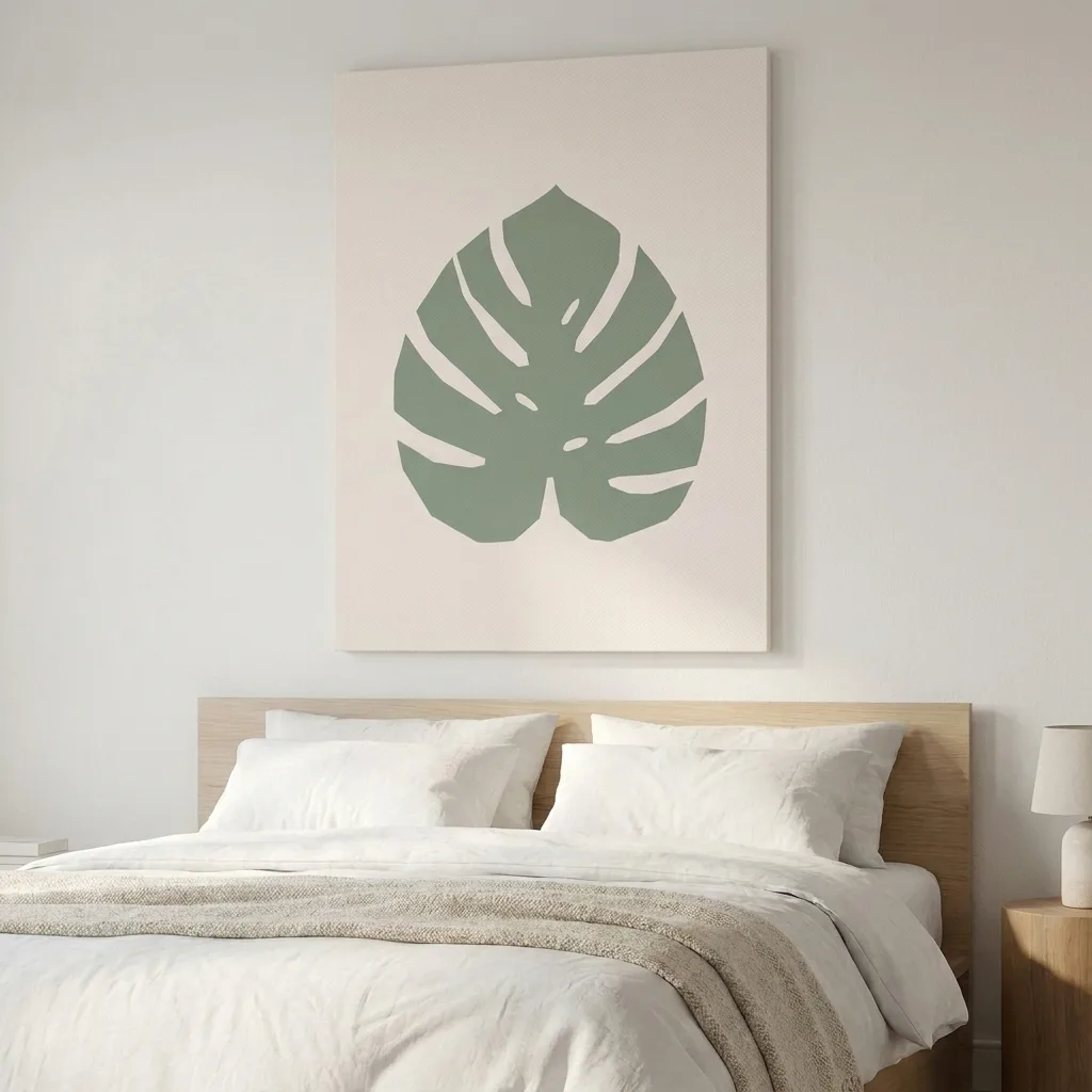 Szałwiowa monstera — we wnętrzu
