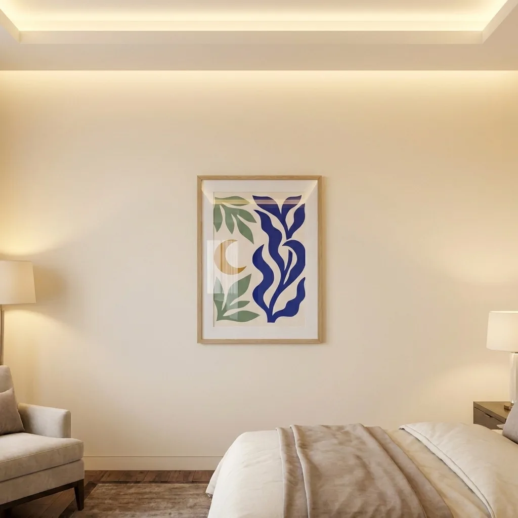Mond und Kobalt — im Interieur
