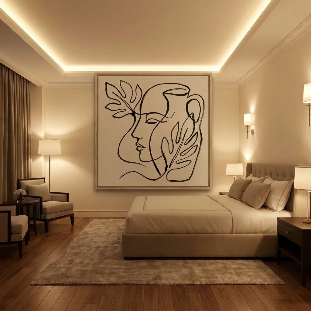 Feminine Profile — in a room