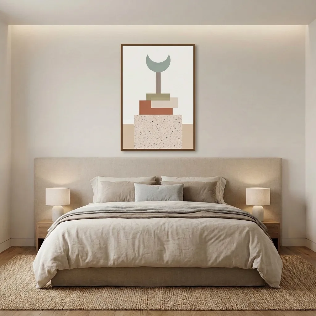 Earth Grid and linen — in a room