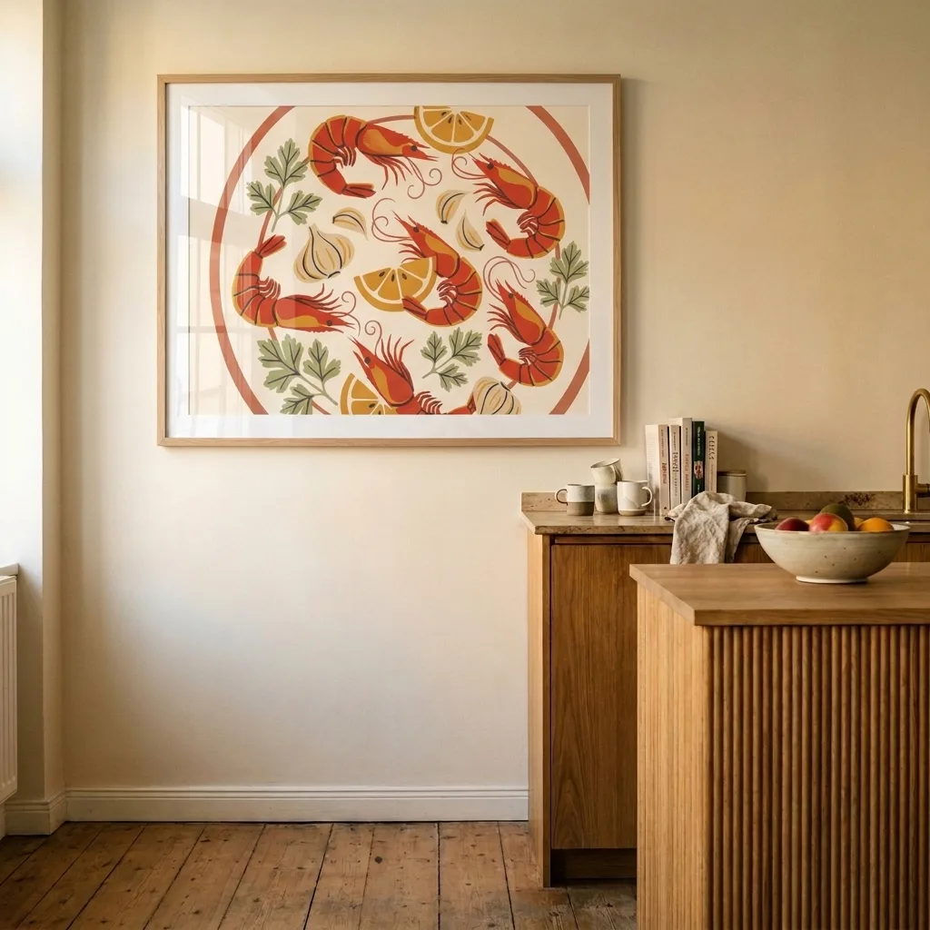Mediterraner Ockerteller — im Interieur