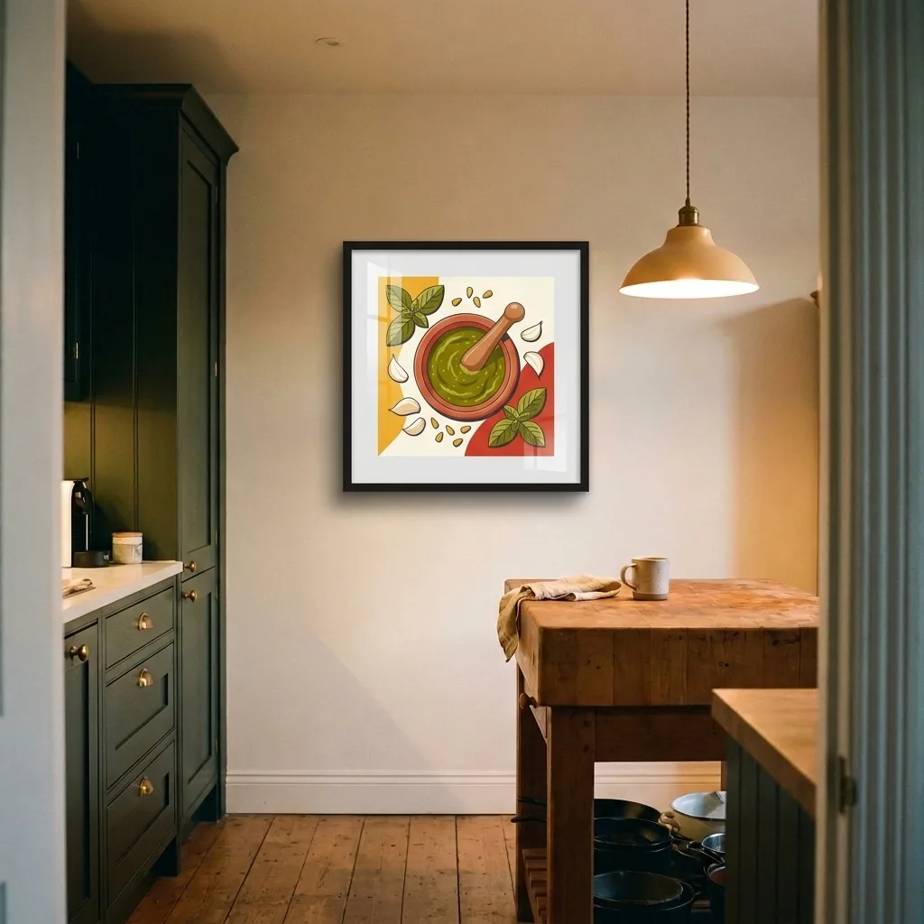 Pesto-Aroma — im Interieur