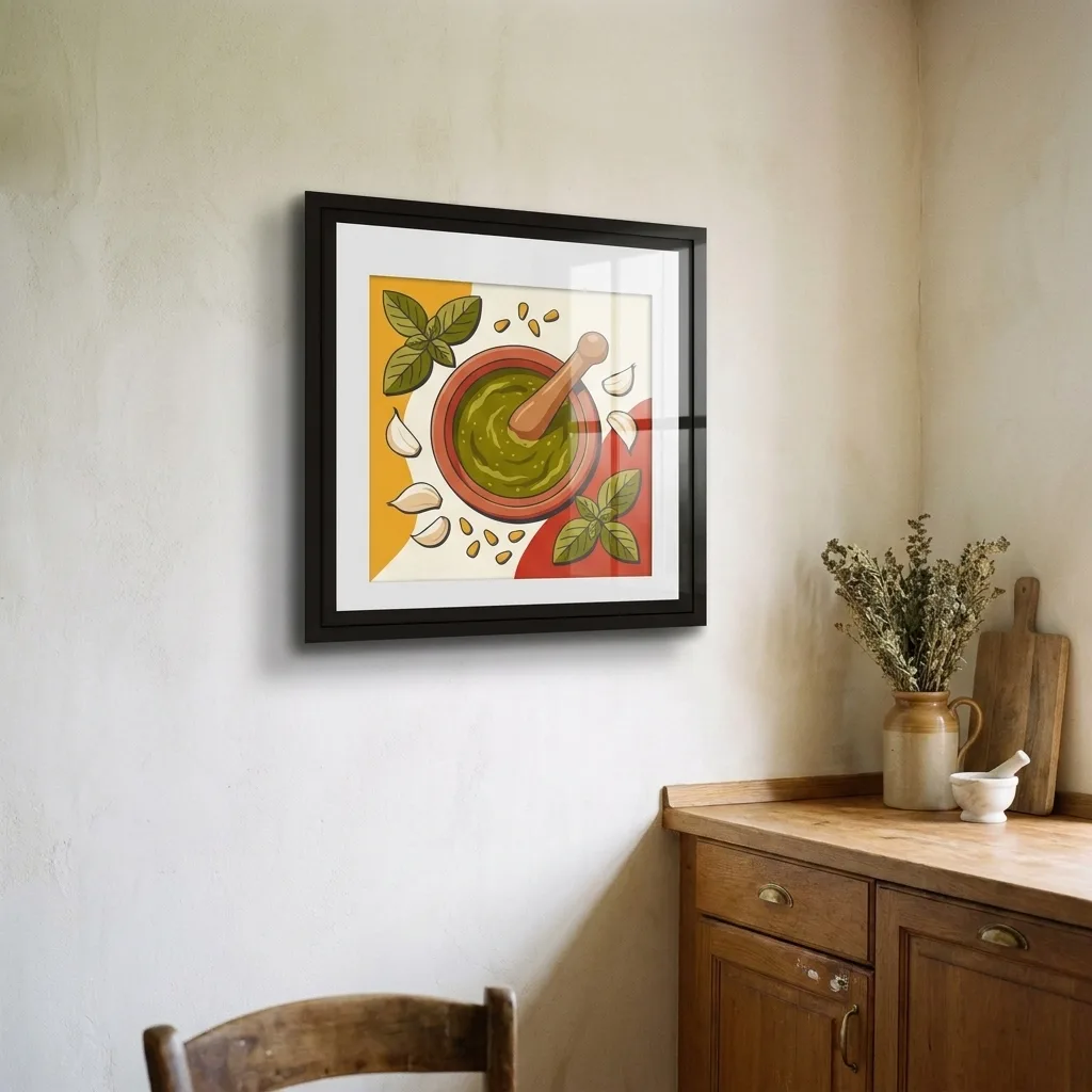 Pesto-Aroma — im Interieur