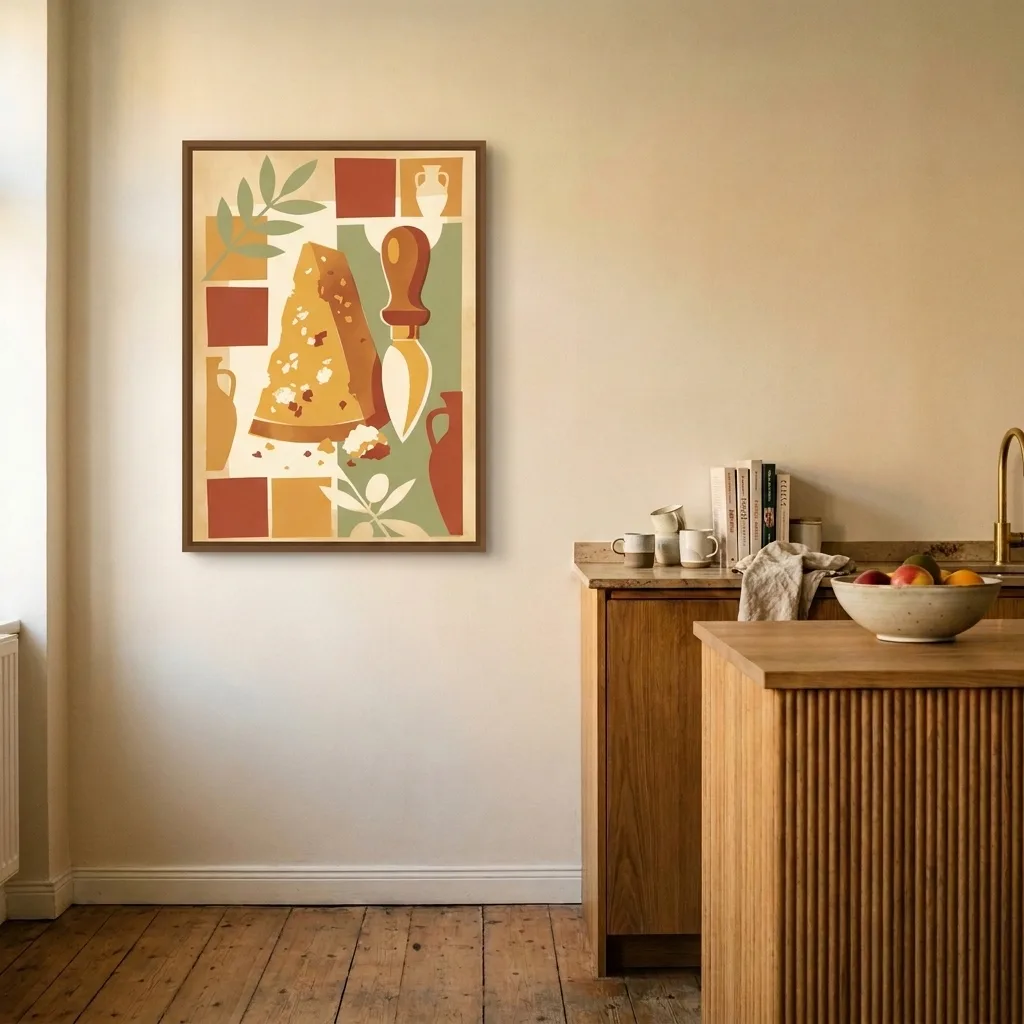 Italienischer Parmesan — im Interieur