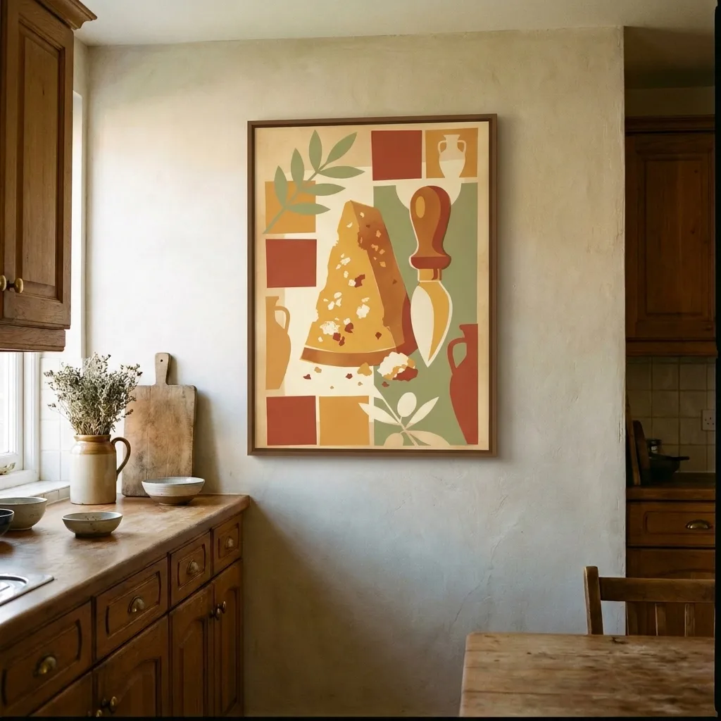 Italienischer Parmesan — im Interieur