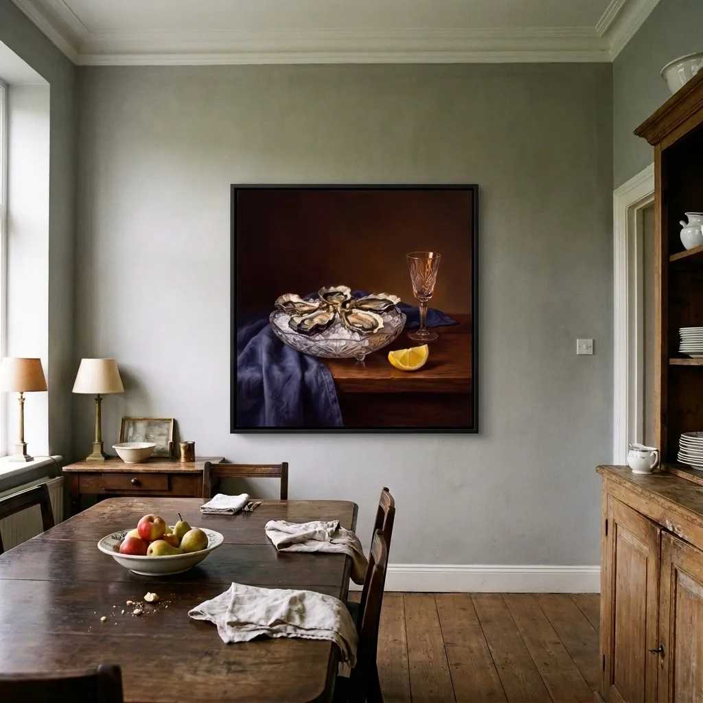 Oysters in Crystal — in a room