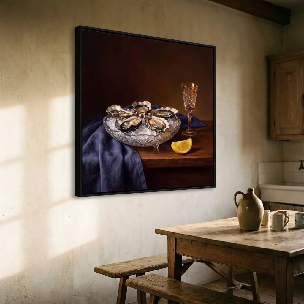 Oysters in Crystal — in a room