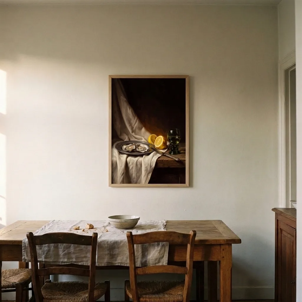 Oysters in the Half-Light — in a room