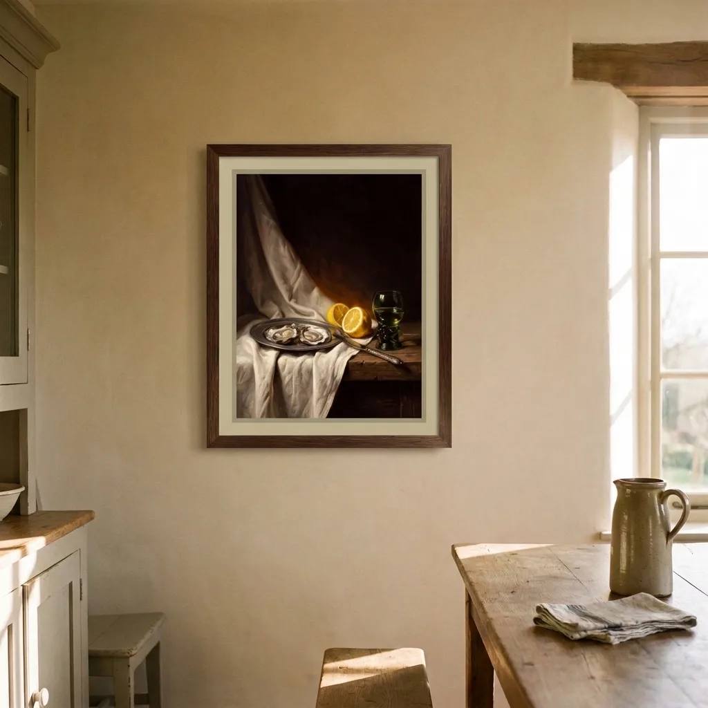 Oysters in the Half-Light — in a room