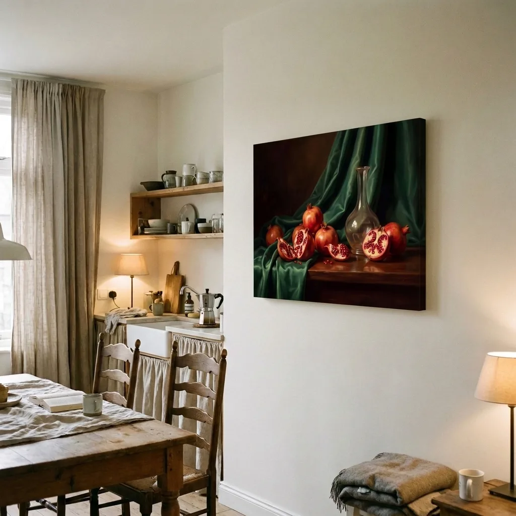 Smaragd und Granatapfel — im Interieur