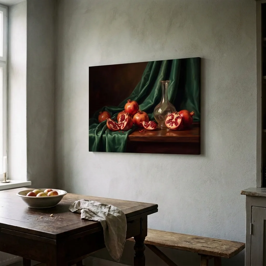 Smaragd und Granatapfel — im Interieur