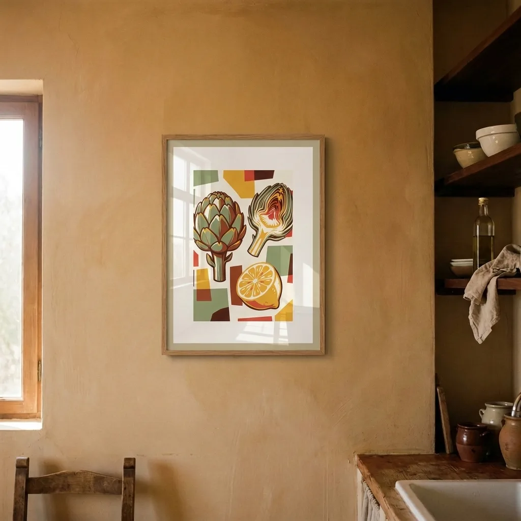 Artischocke und Zitrone — im Interieur