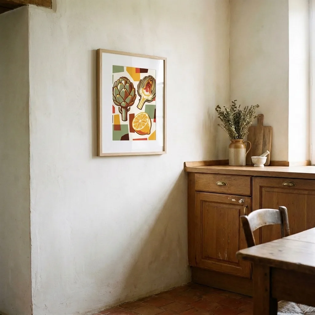 Artischocke und Zitrone — im Interieur