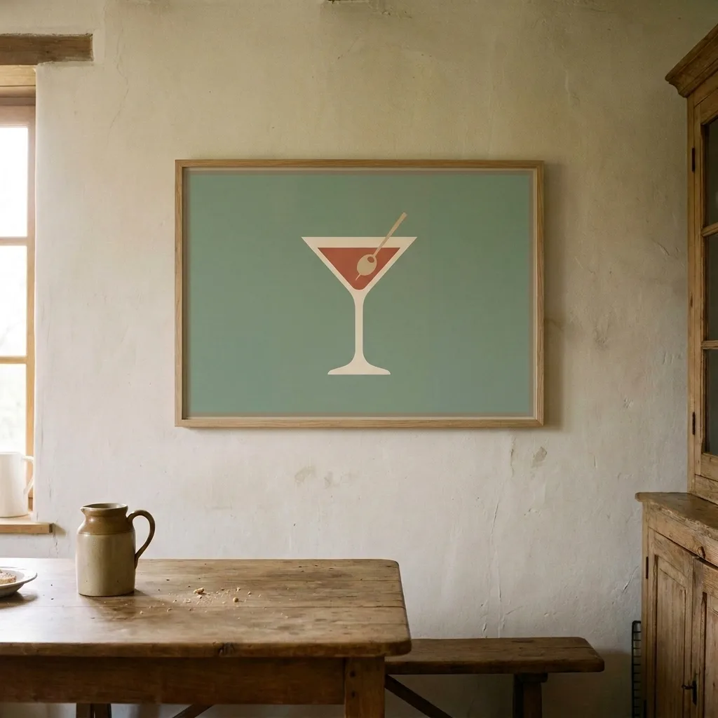 Szałwiowe martini — we wnętrzu