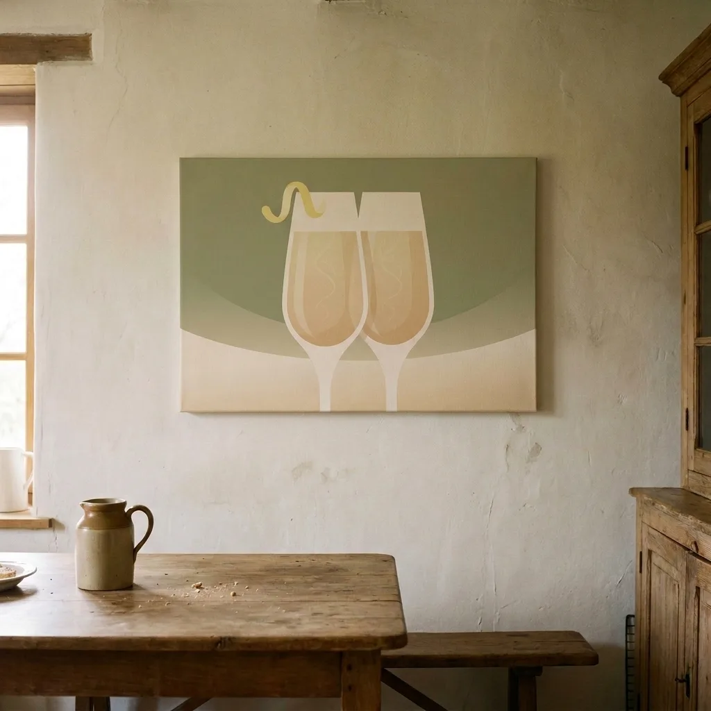Elegancki toast — we wnętrzu